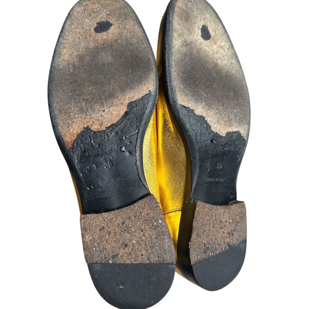 Jil Sander Navy Gold Oxford Shoes with Classic Design size 36 - Picture 6 of 7